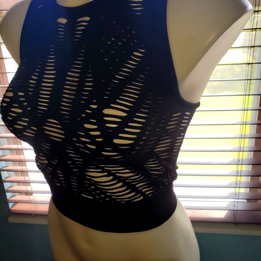 See through bra shirt top